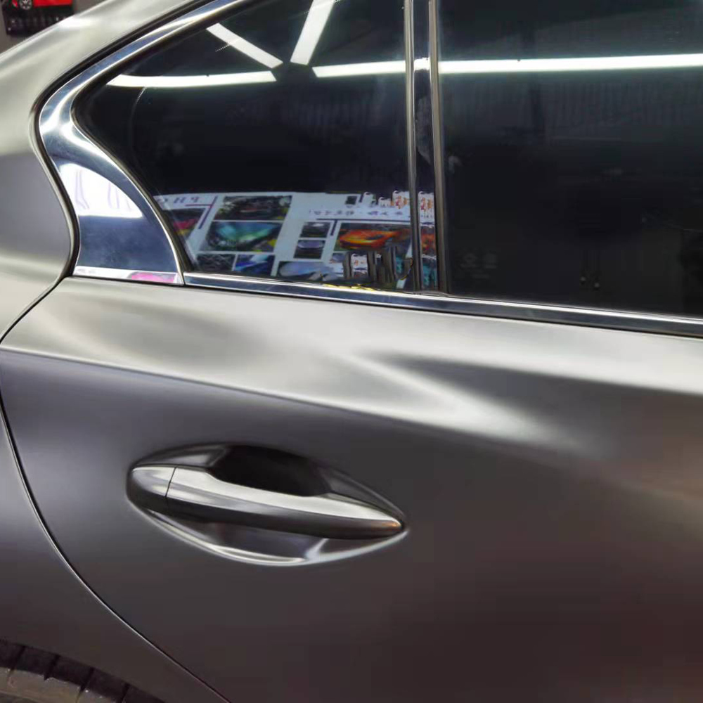 TOPCAR Satin Metallic Golden Brown Vinyl Wrap Film