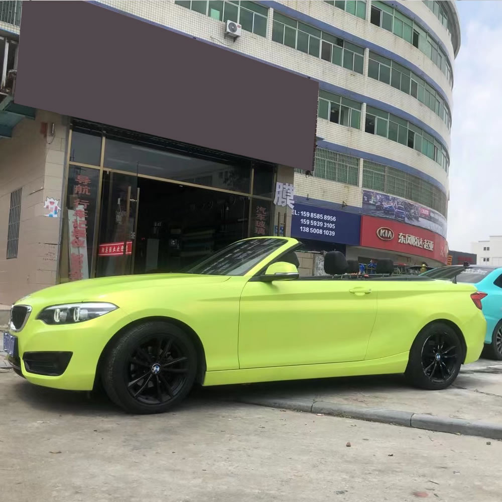 TOPCAR Magic Gold Lemon Yellow Vinyl Wrap