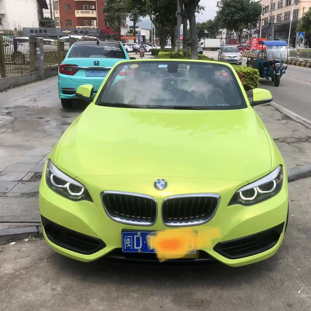 TOPCAR Magic Gold Lemon Yellow Vinyl Wrap