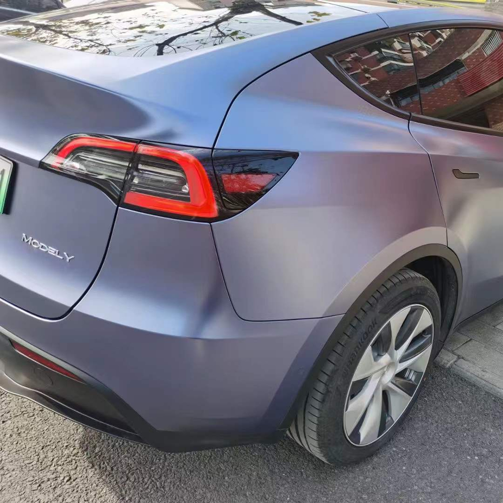 TOPCAR Satin Metallic Midnight Blue Vinyl Wrap Film