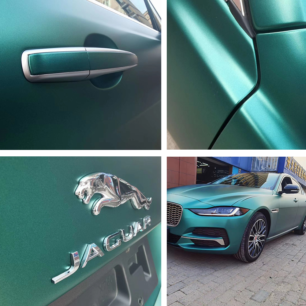 TOPCAR Satin Metallic Emerald Vinyl Wrap Film