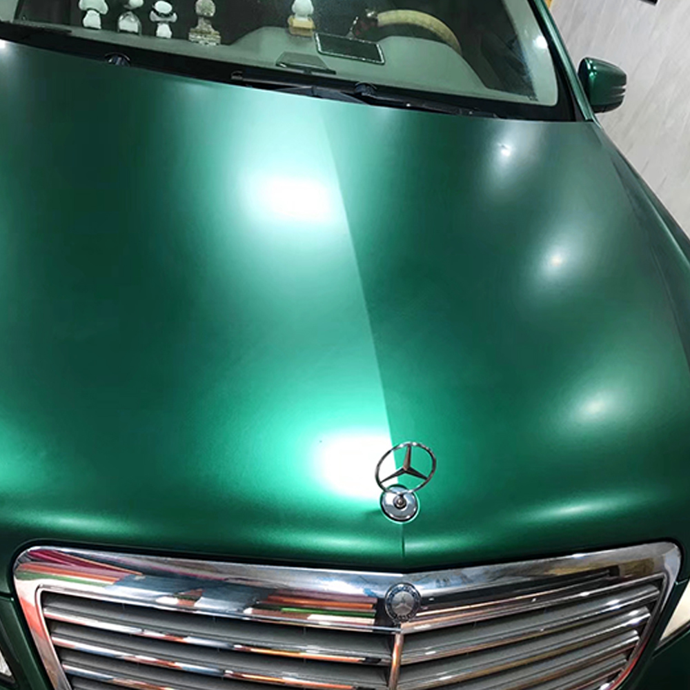 TOPCAR Satin Metallic Emerald Vinyl Wrap Film