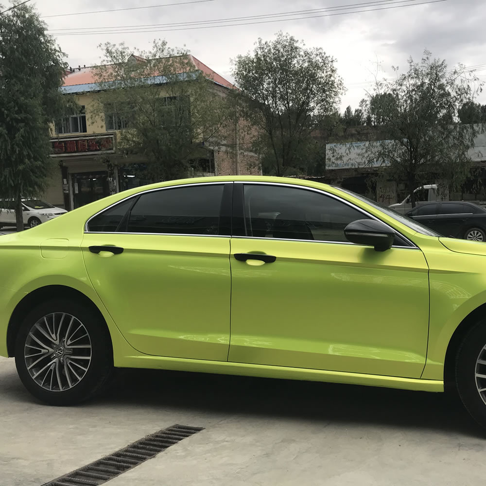 TOPCAR Magic Gold Lemon Yellow Vinyl Wrap