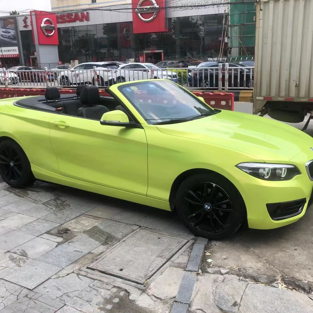 TOPCAR Magic Gold Lemon Yellow Vinyl Wrap