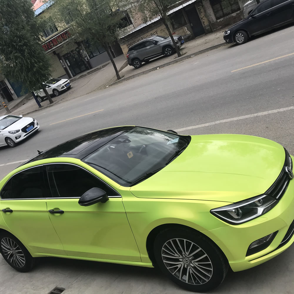 TOPCAR Magic Gold Lemon Yellow Vinyl Wrap
