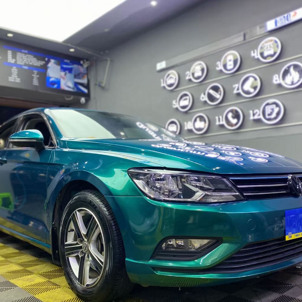 TOPCAR Magic Gold Dark Green Vinyl Wrap
