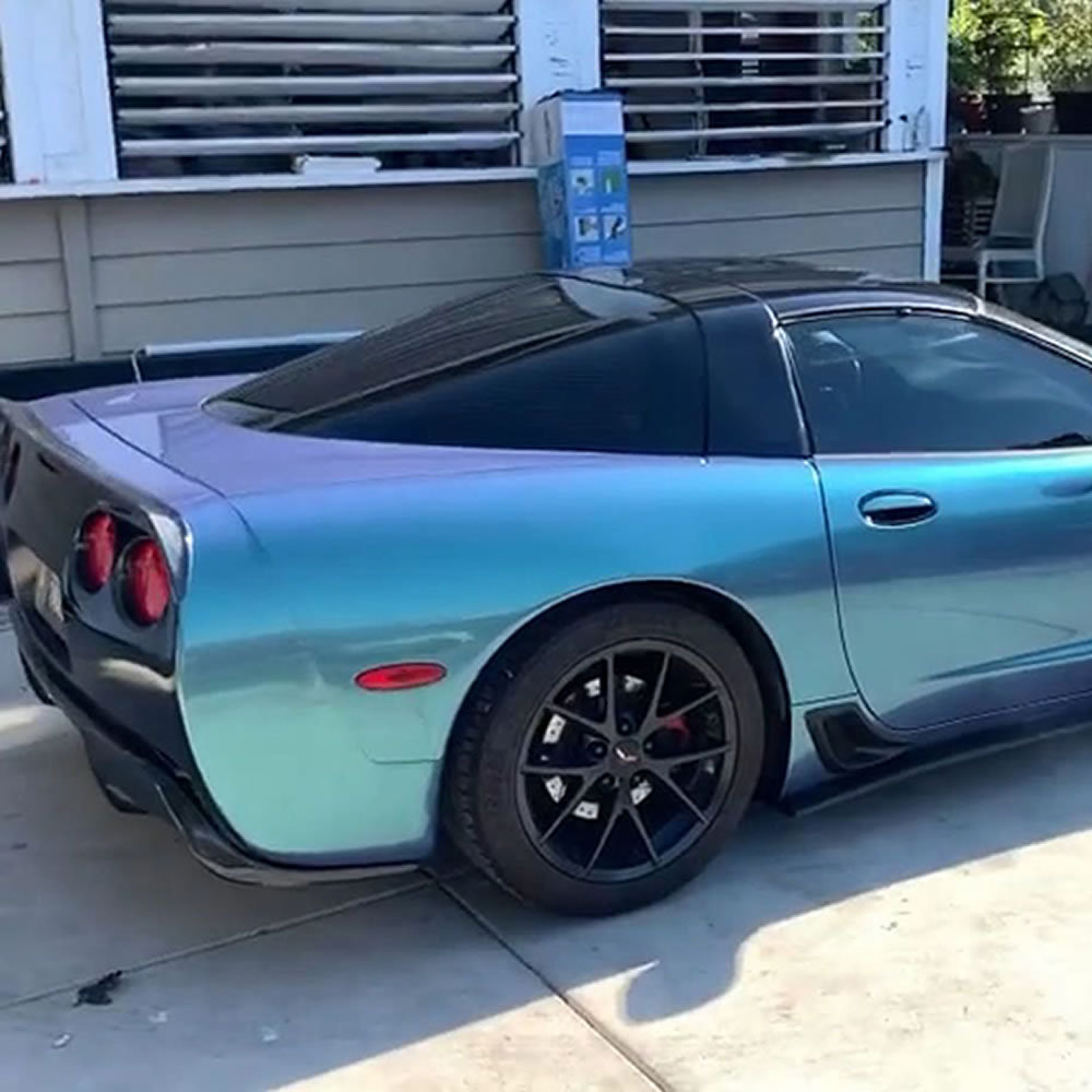 TOPCAR Magic Gold Malachite Green Vinyl Wrap