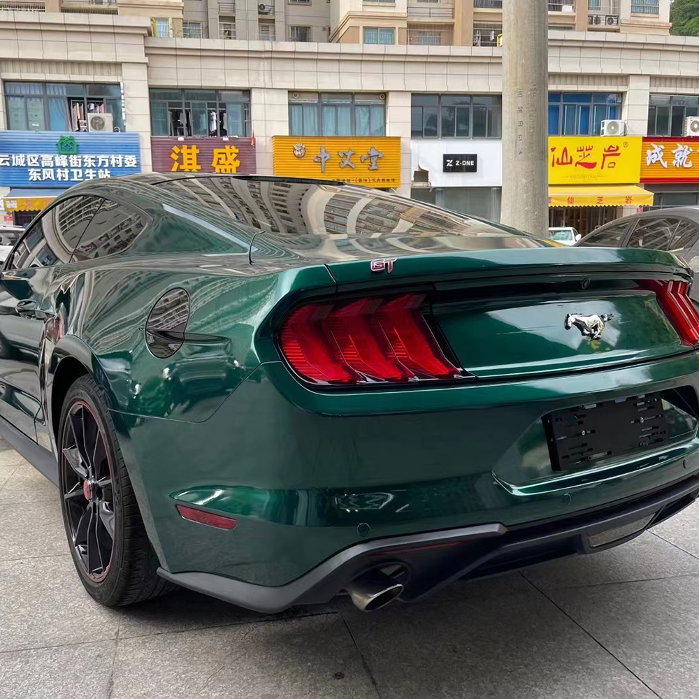TOPCAR Satin Metallic Glossy Agate Green Vinyl Wrap Film