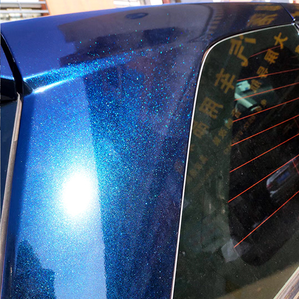 TOPCAR Satin Metallic Glossy Galaxy Blue Vinyl Wrap Film