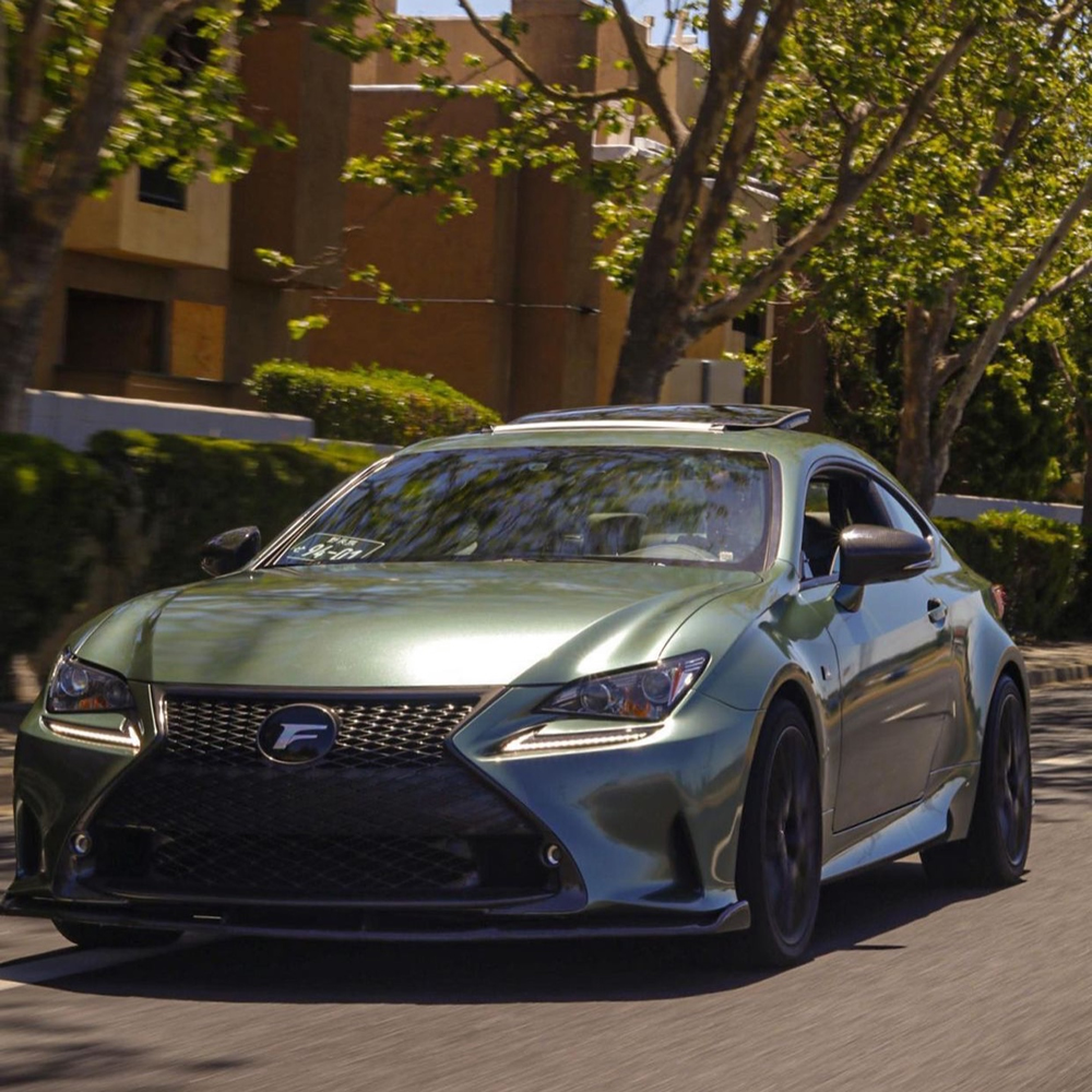 TOPCAR Satin Metallic Glossy Fir Green Vinyl Wrap Film
