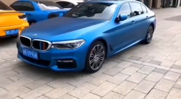 TOPCAR Diamond Heavy Metal Metal Ocean Blue Vinyl Wrap Film