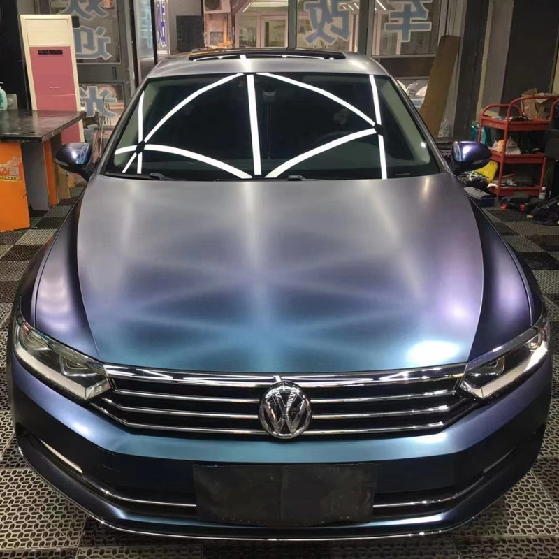 Metallic Blue Vinyl Wrap
