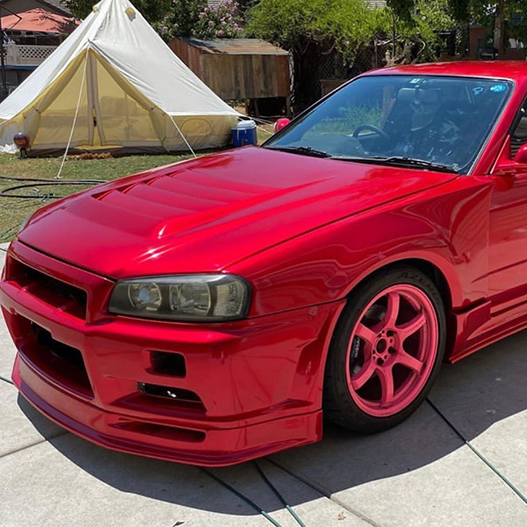 TOPCAR Glossy Metallic Red Vinyl Wrap Film