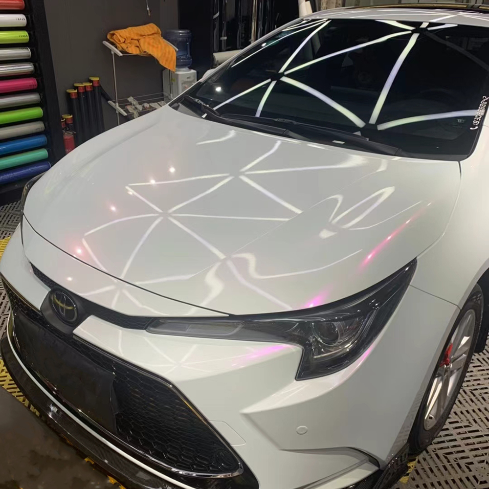 TOPCAR Cream Red Pearl Vinyl Wrap Film