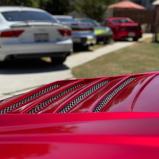 TOPCAR Glossy Metallic Red Vinyl Wrap Film