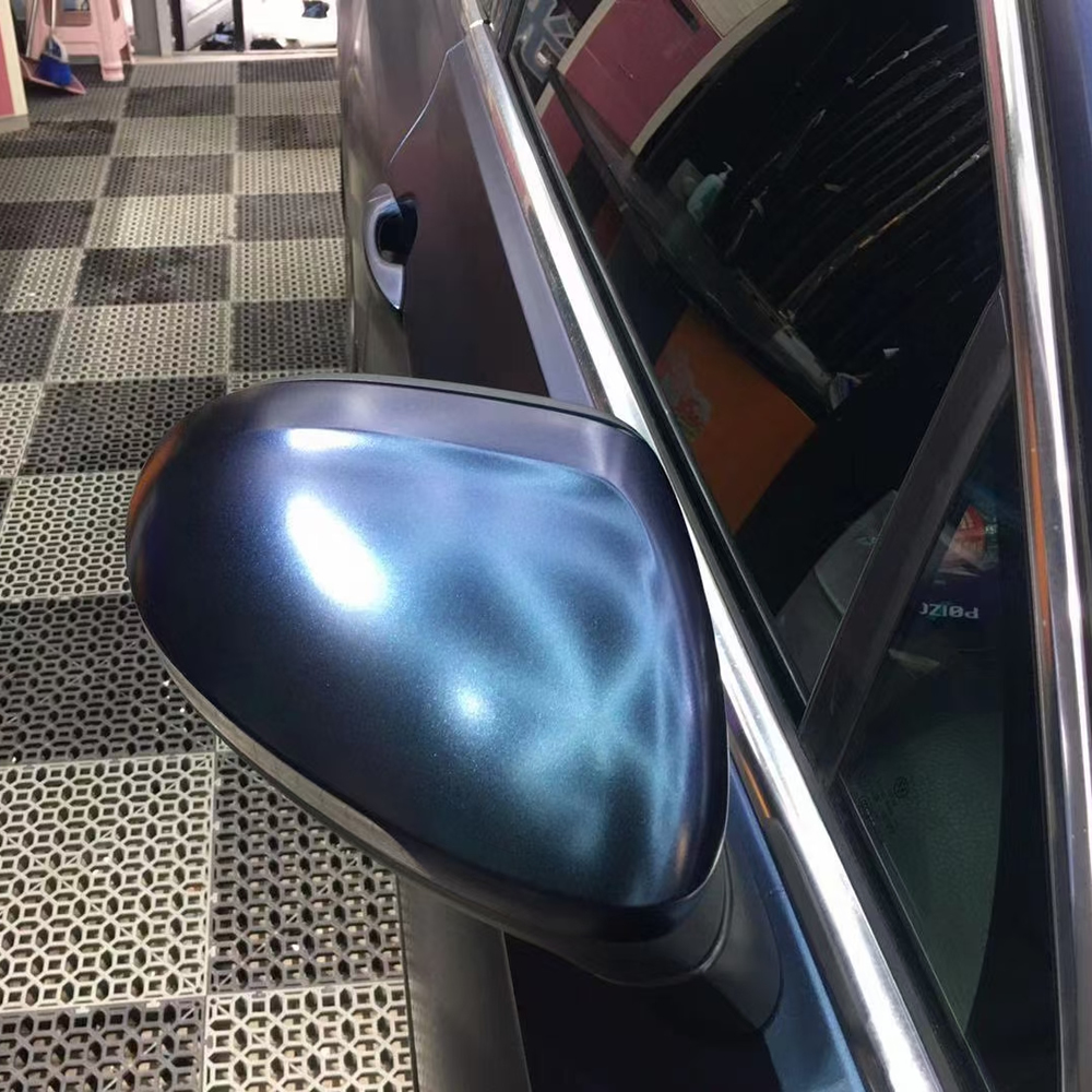 TOPCAR Matte Metallic Midnight Blue Vinyl Wrap Film