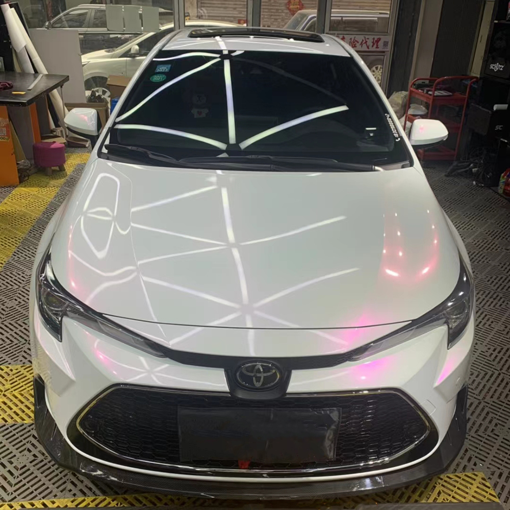 TOPCAR Cream Red Pearl Vinyl Wrap Film