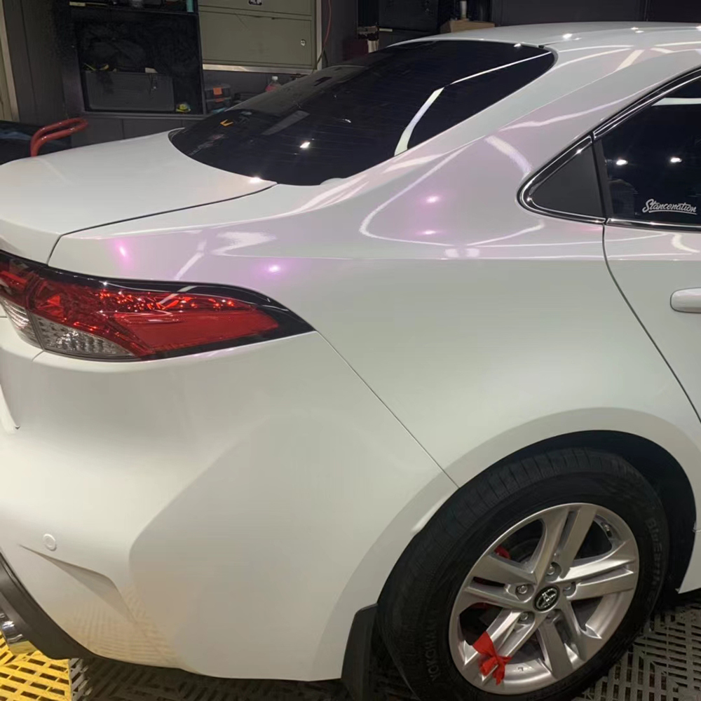 TOPCAR Cream Red Pearl Vinyl Wrap Film