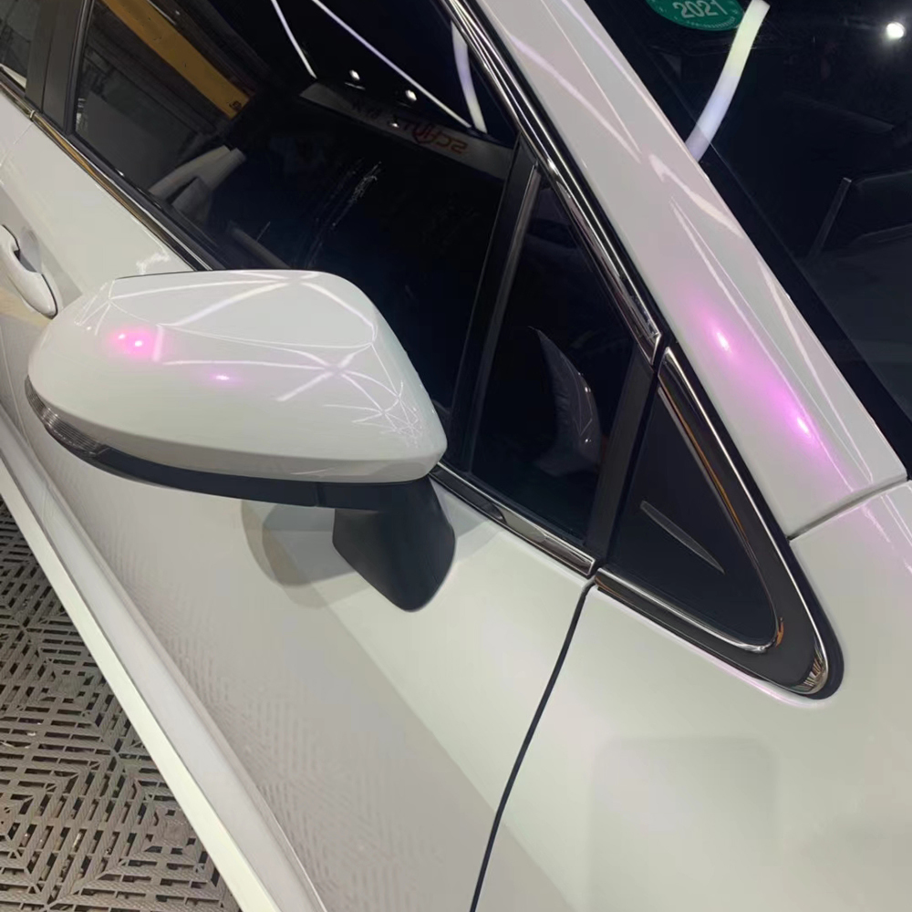 TOPCAR Cream Red Pearl Vinyl Wrap Film