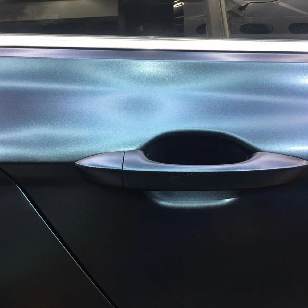 TOPCAR Matte Metallic Midnight Blue Vinyl Wrap Film