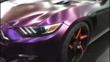 TOPCAR Matte Chameleon Dark Reddish Purple Vinyl Wrap Film