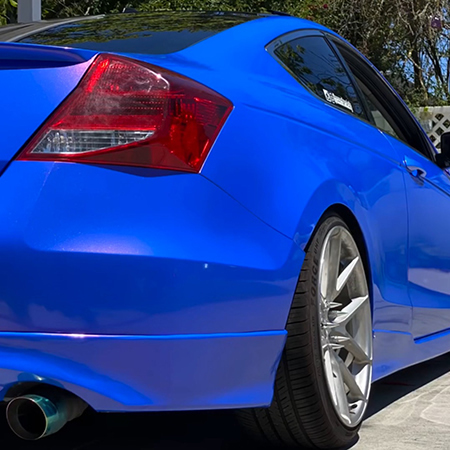 TOPCAR Glossy Chameleon Blue Red Vinyl Wrap Film