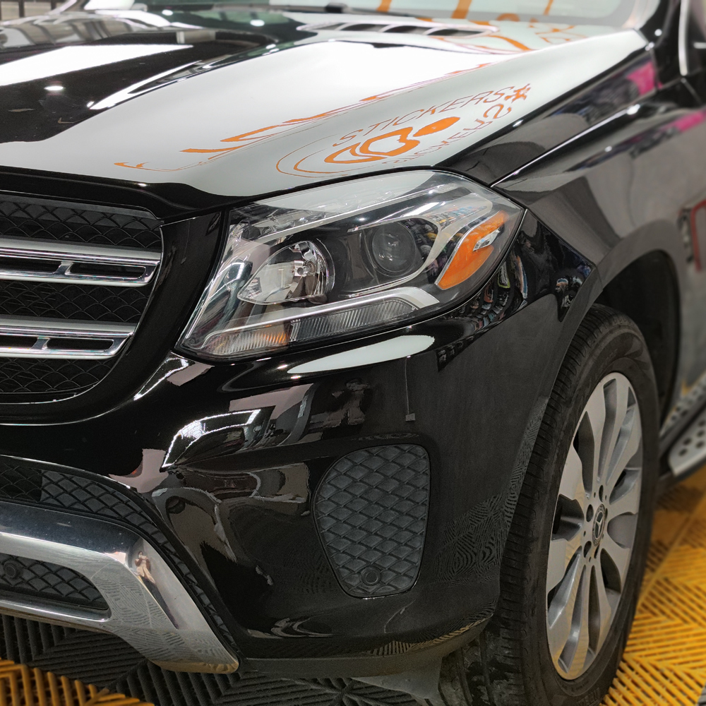 FANCHI Colored PPF Satin Metallic Black TPU Car Wraps Vinyl Film