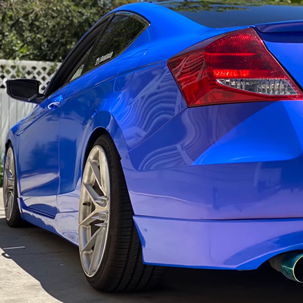 TOPCAR Glossy Chameleon Blue Red Vinyl Wrap Film