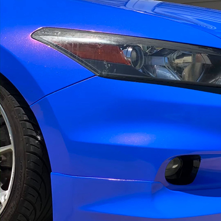 TOPCAR Glossy Chameleon Blue Red Vinyl Wrap Film