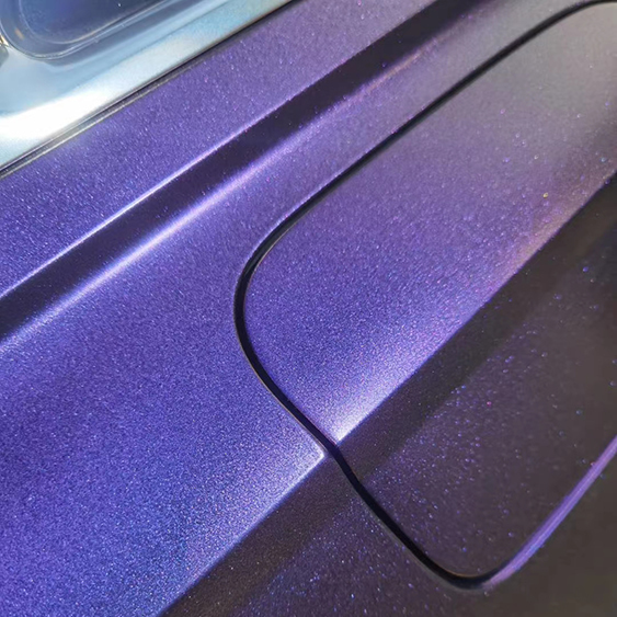 TOPCAR Matte Chameleon Dark Reddish Purple Vinyl Wrap Film