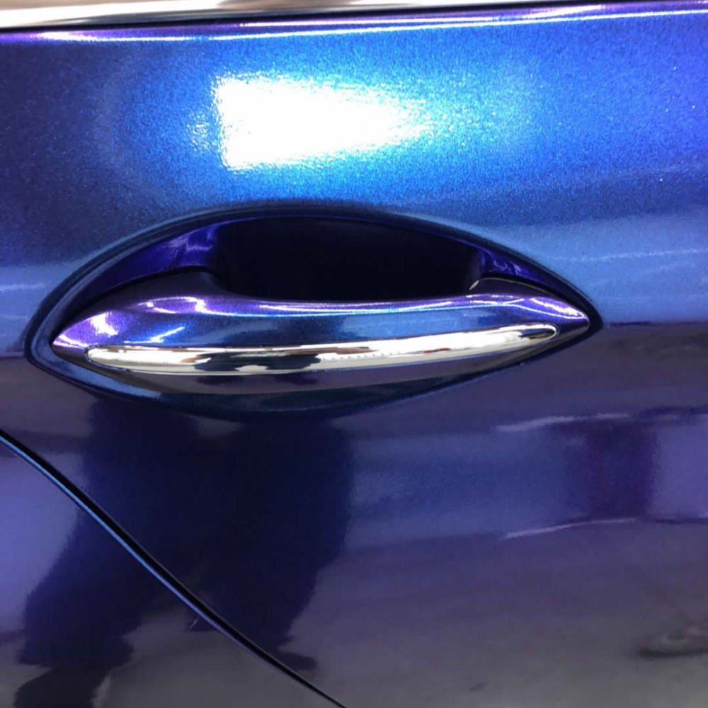 TOPCAR Glossy Chameleon Blue Purple Vinyl Wrap Film