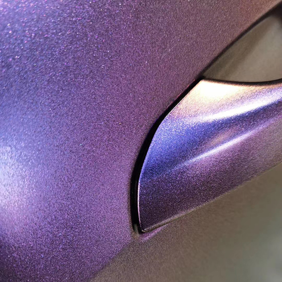 TOPCAR Matte Chameleon Dark Reddish Purple Vinyl Wrap Film