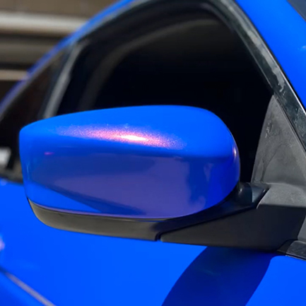 TOPCAR Glossy Chameleon Blue Red Vinyl Wrap Film