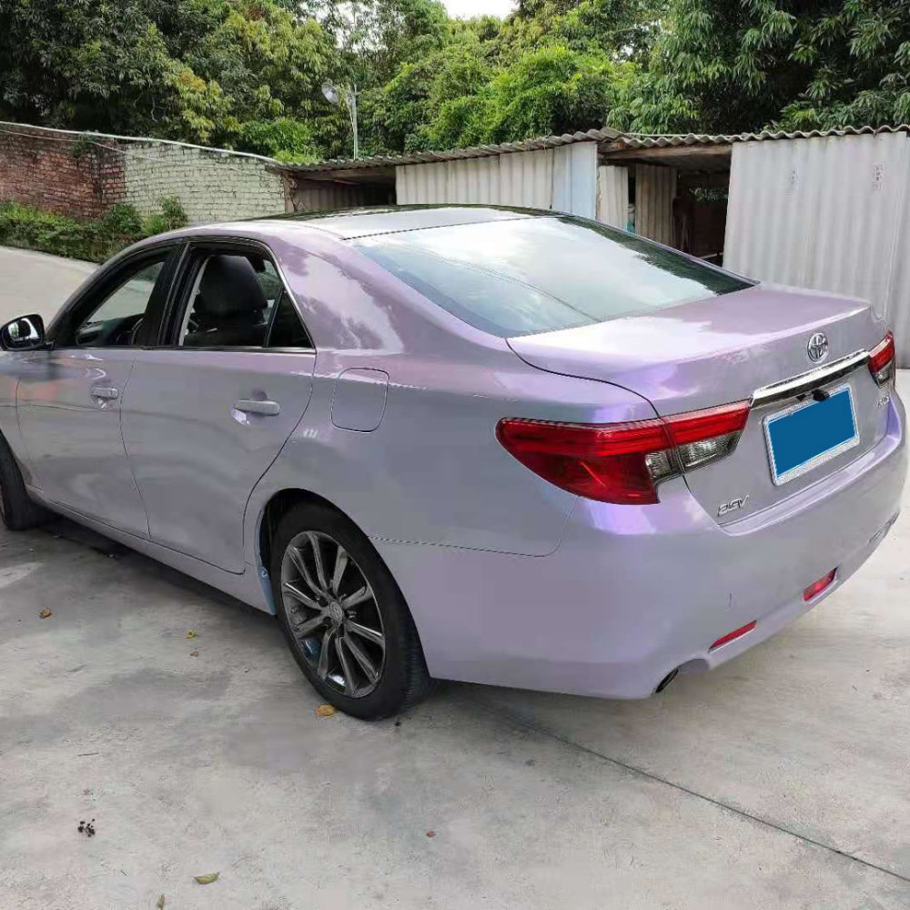 TOPCAR Magic Candy Color Flip Grey Purple Vinyl Wrap Film