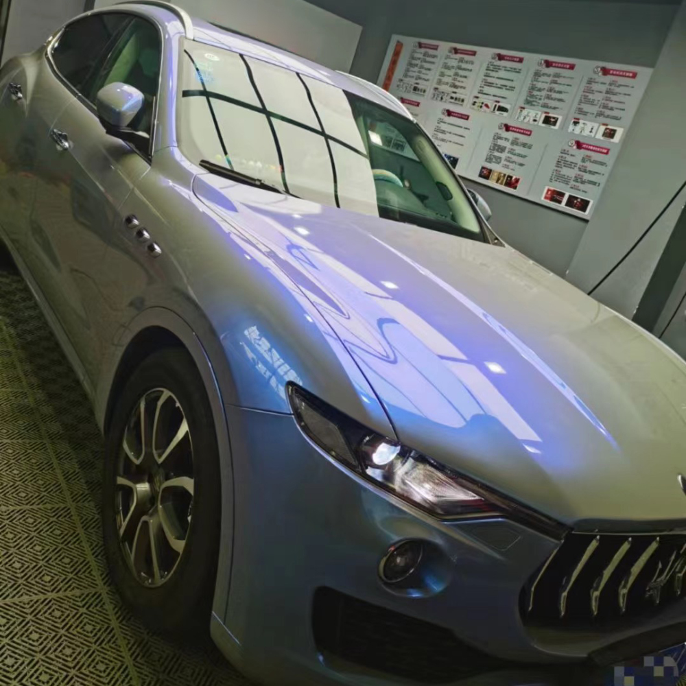 TOPCAR Magic Candy Color Flip Grey Blue Vinyl Wrap Film