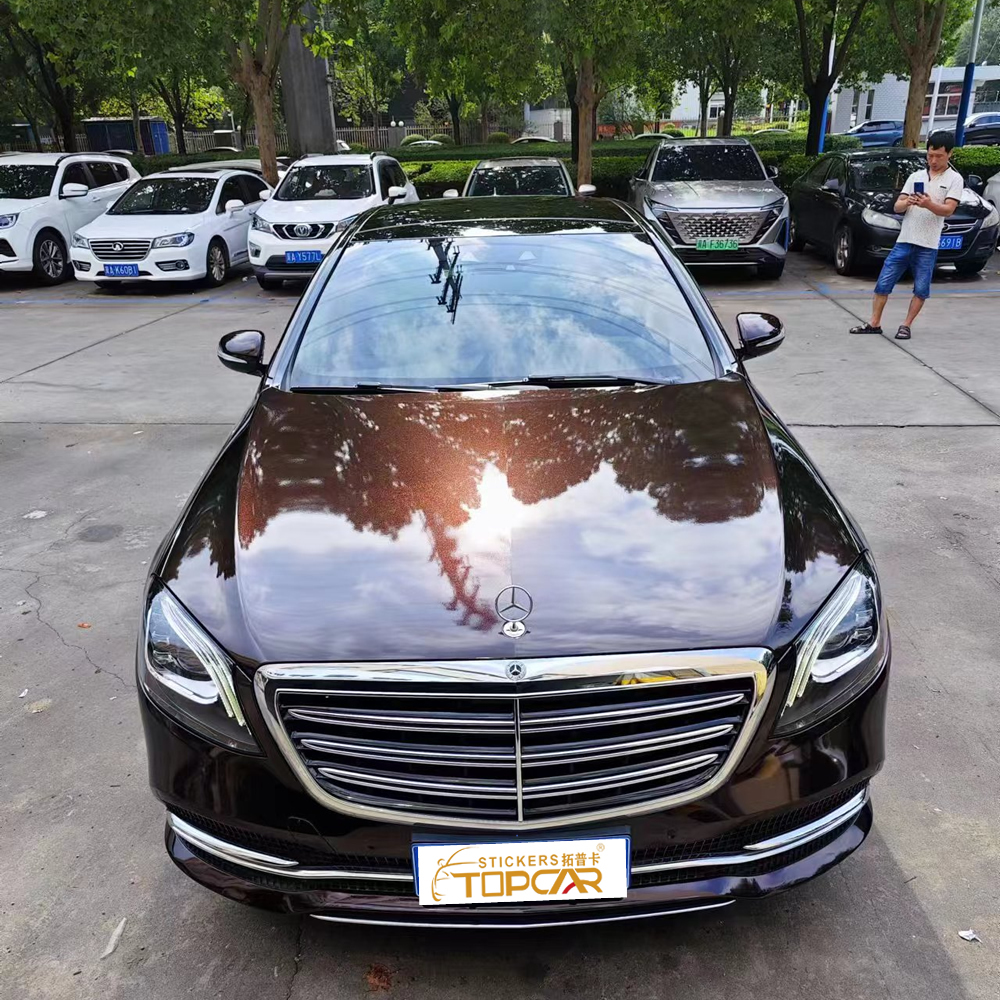 TOPCAR Sparkling Ghost Midnight Red Vinyl Wrap Film
