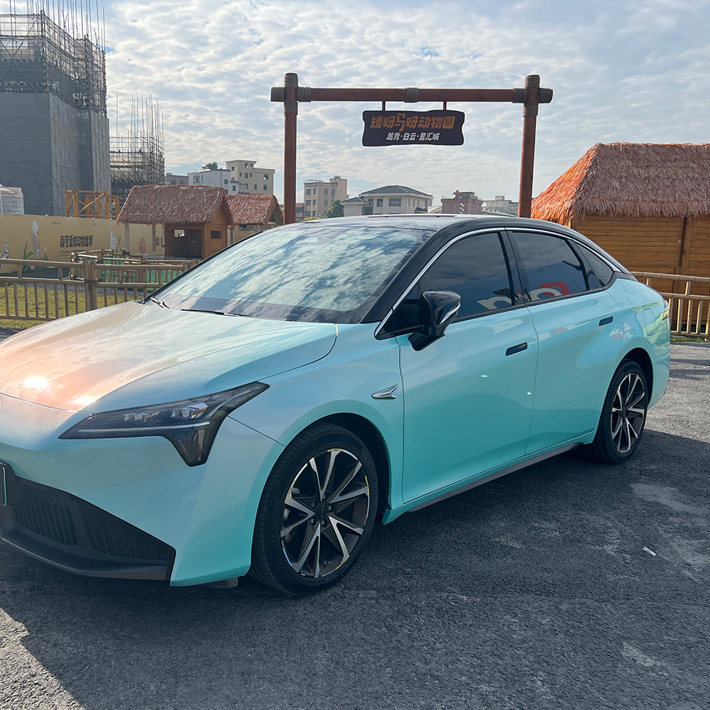TOPCAR Color Shift Metallic Racing Tiffany Vinyl Wrap Film