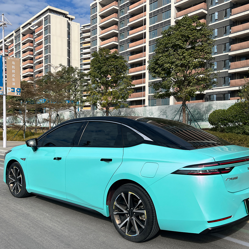TOPCAR Color Shift Metallic Racing Tiffany Vinyl Wrap Film