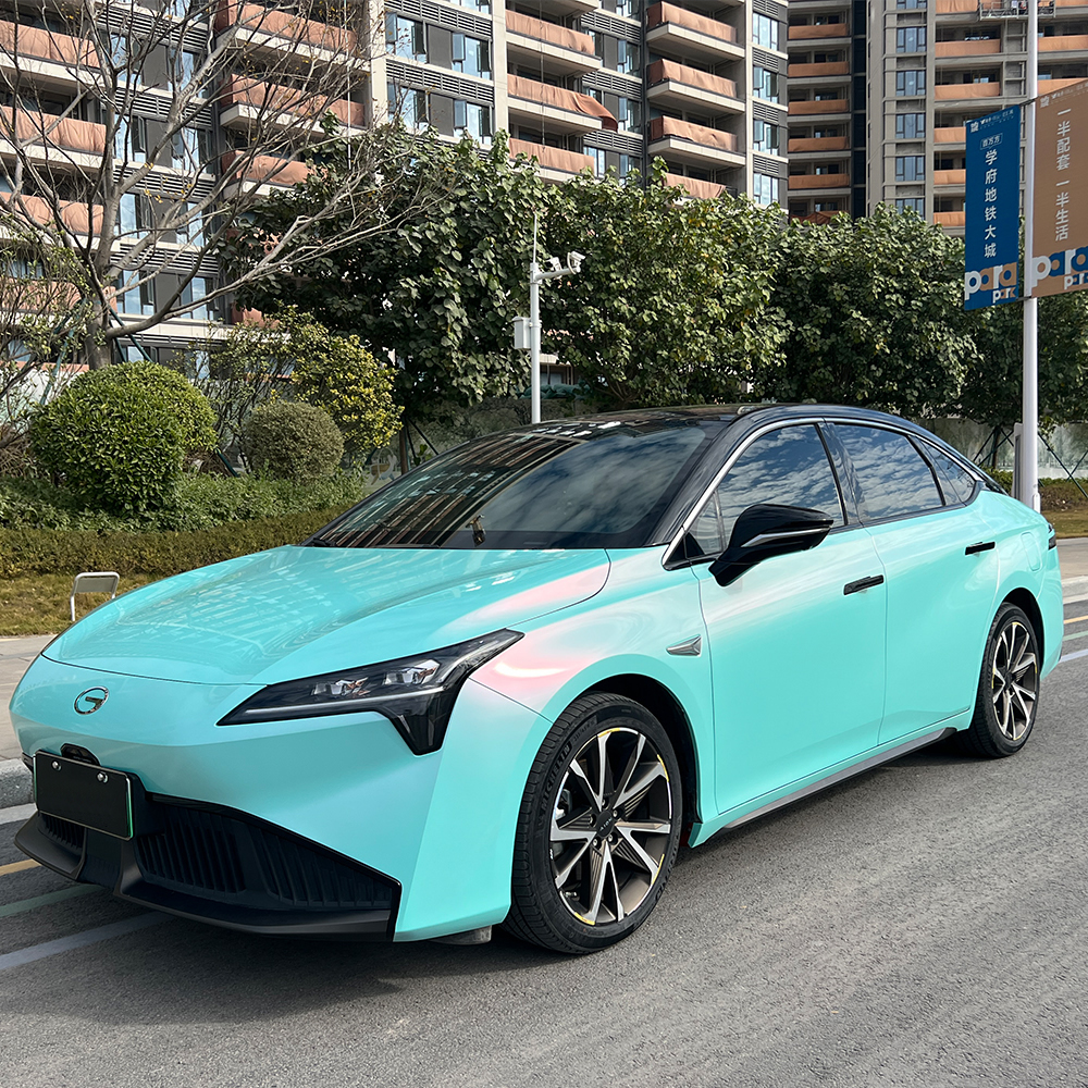 TOPCAR Color Shift Metallic Racing Tiffany Vinyl Wrap Film