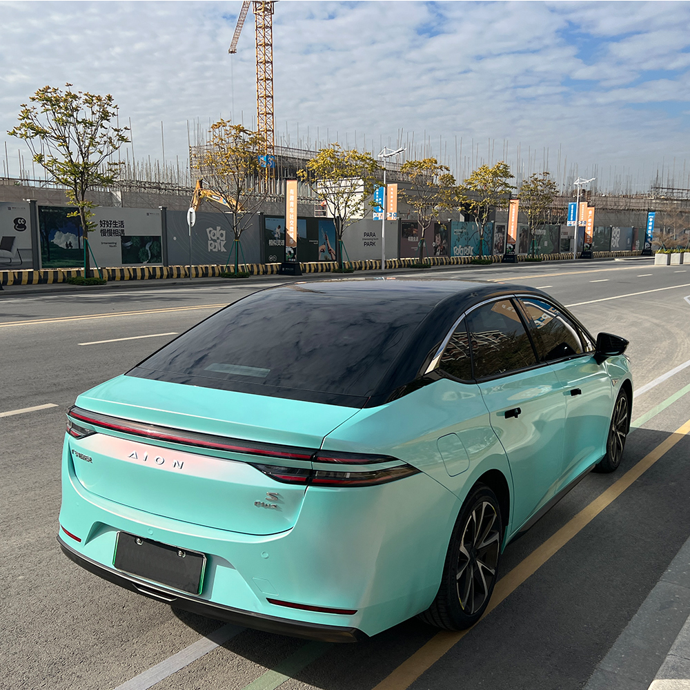 TOPCAR Color Shift Metallic Racing Tiffany Vinyl Wrap Film