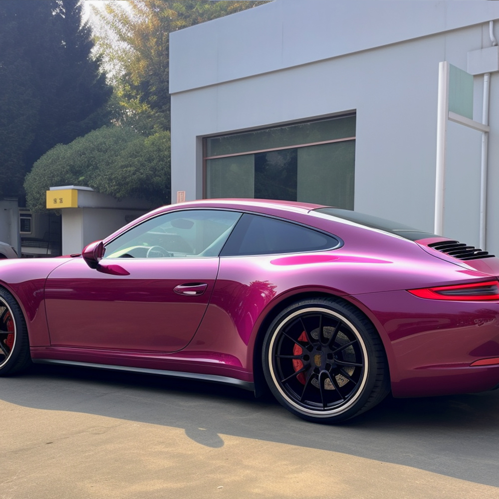 TOPCAR Super Gloss Gem Red Vinyl Wrap