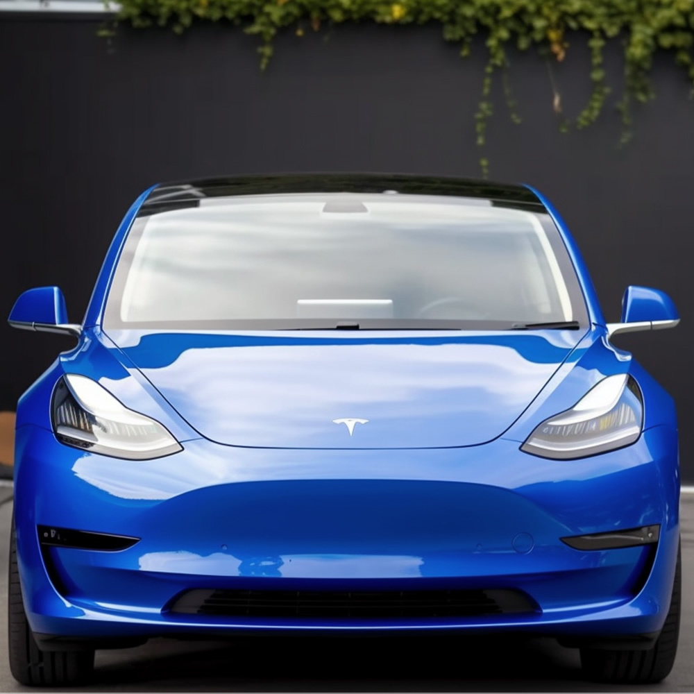 TOPCAR Super Gloss Sapphire PET Car Vinyl Wrap Film