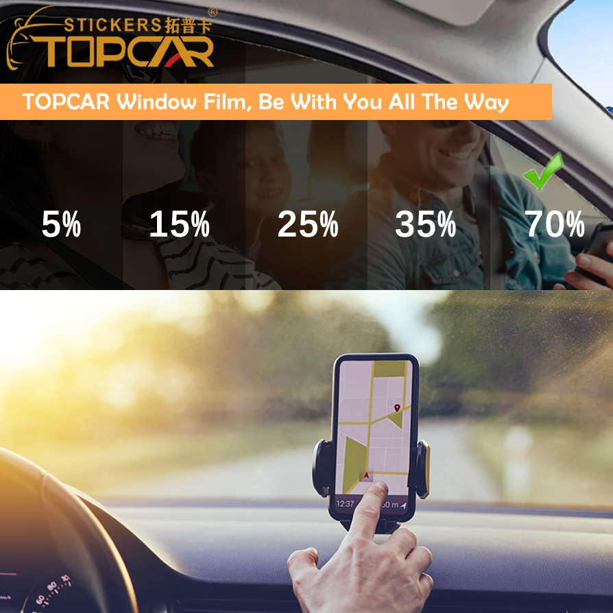 TC-TOP-UV70 UV400 Skin Care UVR 100% Window Tint Film