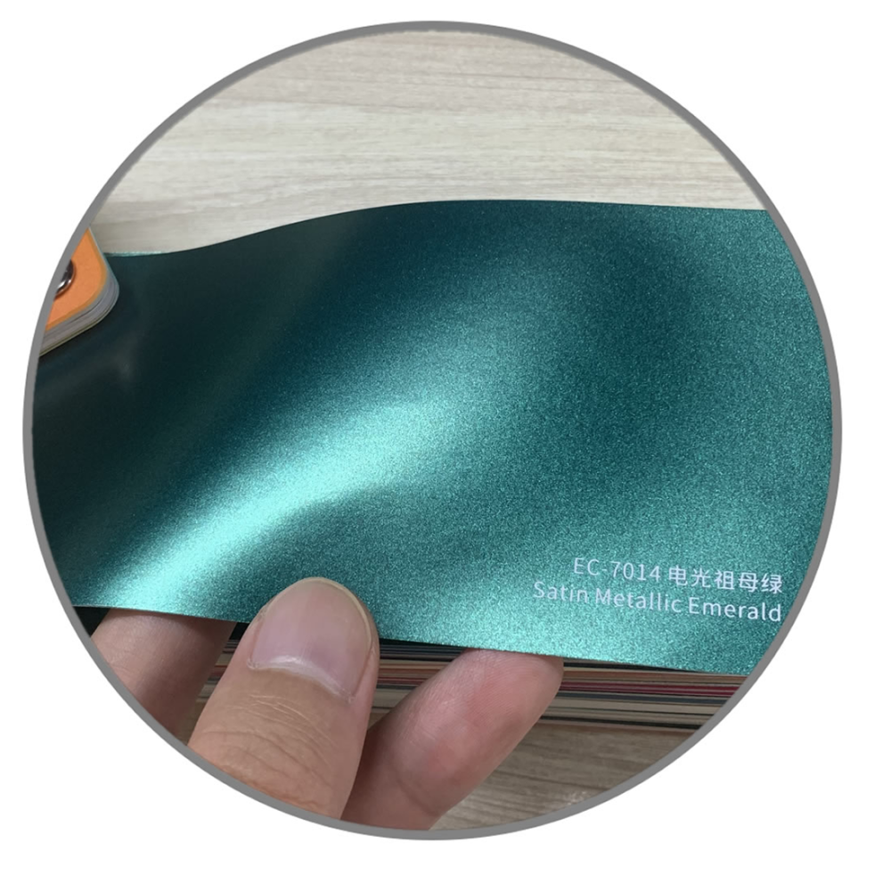 TOPCAR Satin Metallic Emerald Vinyl Wrap Film