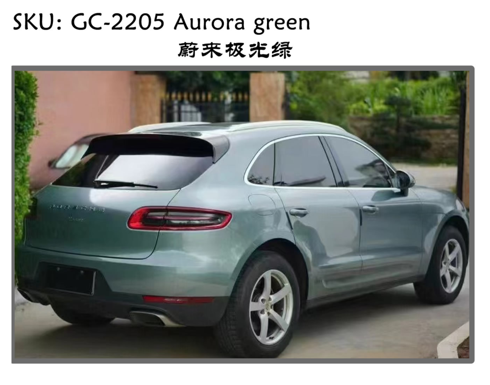 TOPCAR Super Gloss Aurora green Vinyl Wrap