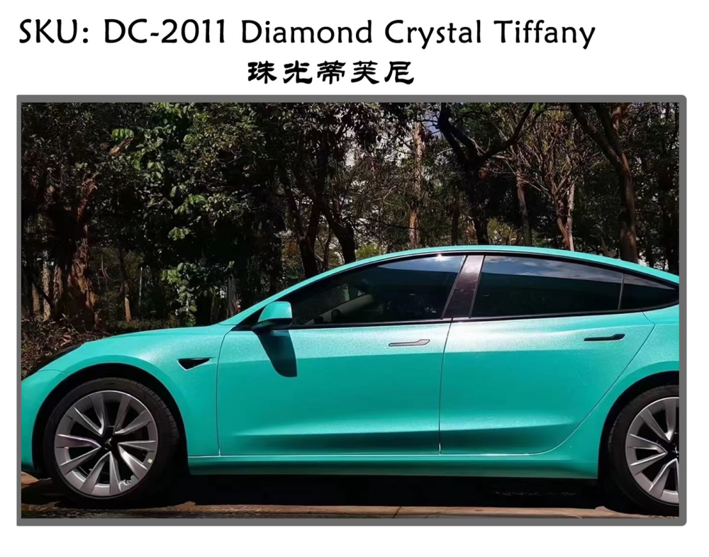 TOPCAR Diamond Crystal Tiffany Vinyl Wrap Film