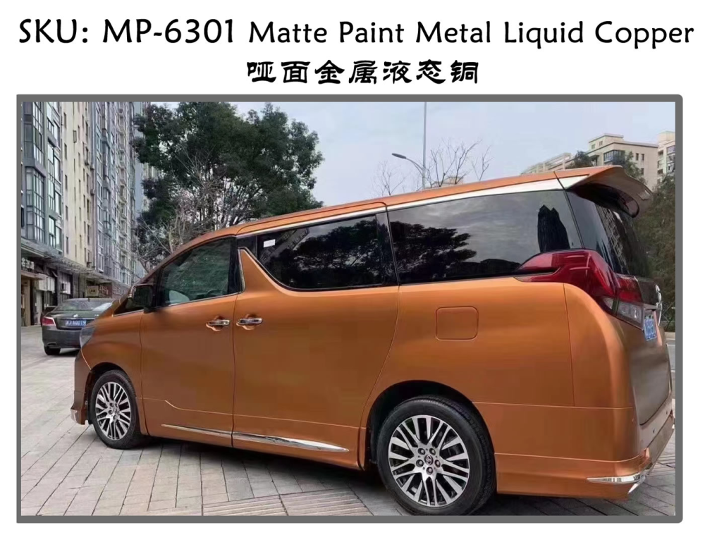 TOPCAR Matte Paint Metal Liquid Copper Vinyl Wrap Film