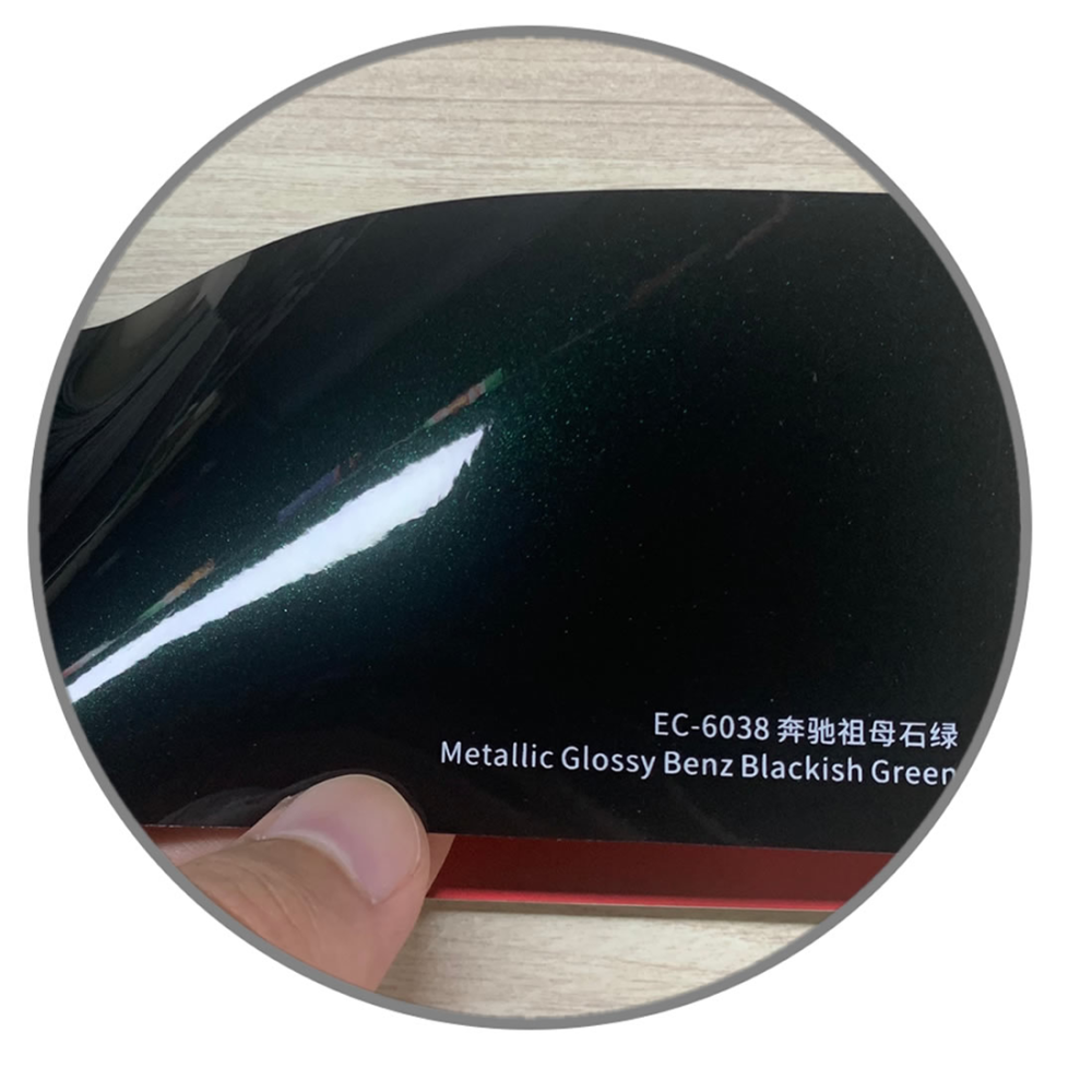 TOPCAR Satin Metallic Glossy Benz Blackish Green Vinyl Wrap Film