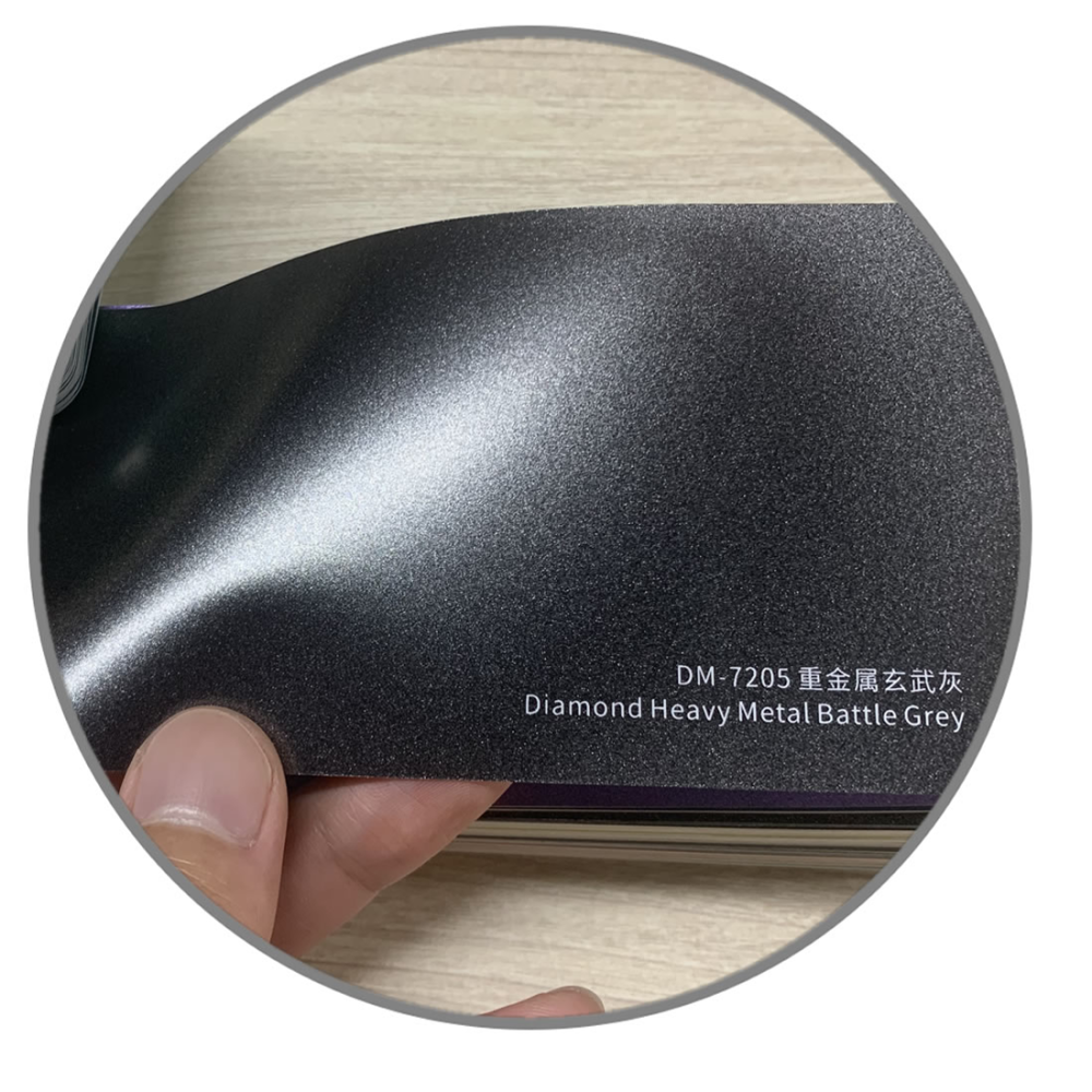 TOPCAR Diamond Heavy Metal Battle Grey Vinyl Wrap Film