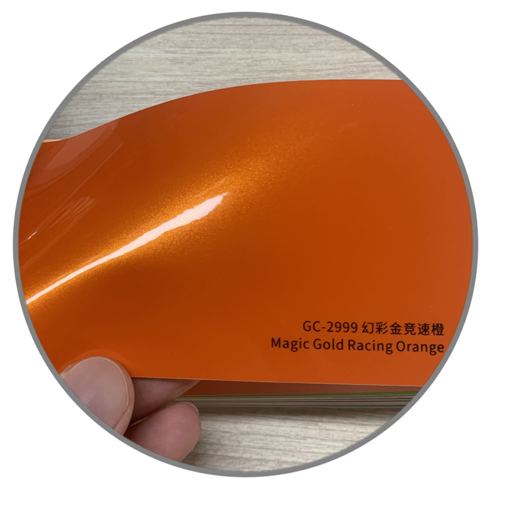 TOPCAR Magic Gold Racing Orange Vinyl Wrap